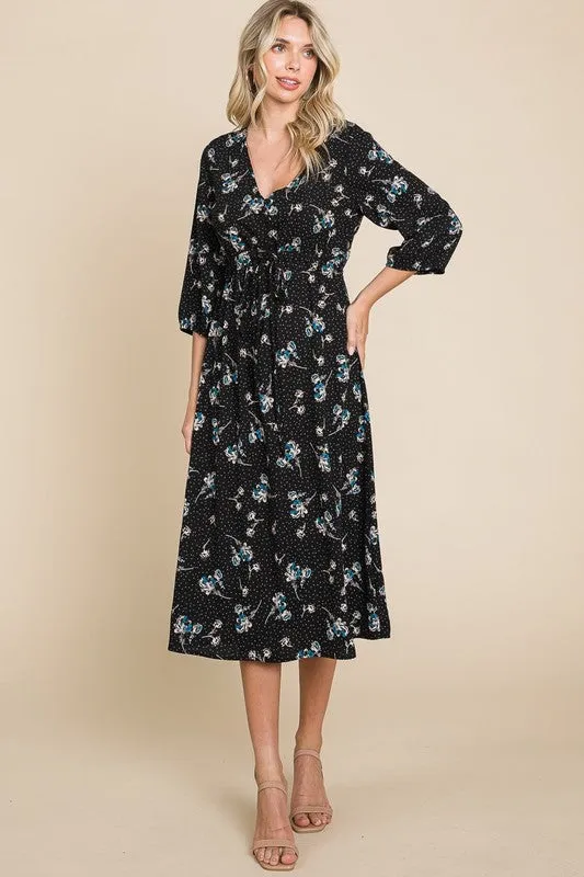 Lana Floral & Dot Dress