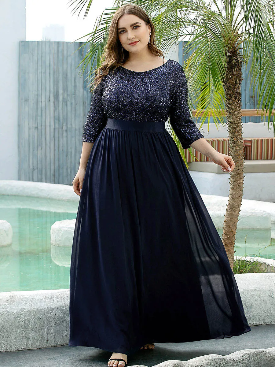 Long Tulle & Sequin Wholesale Evening Dresses for Mother of the Bride