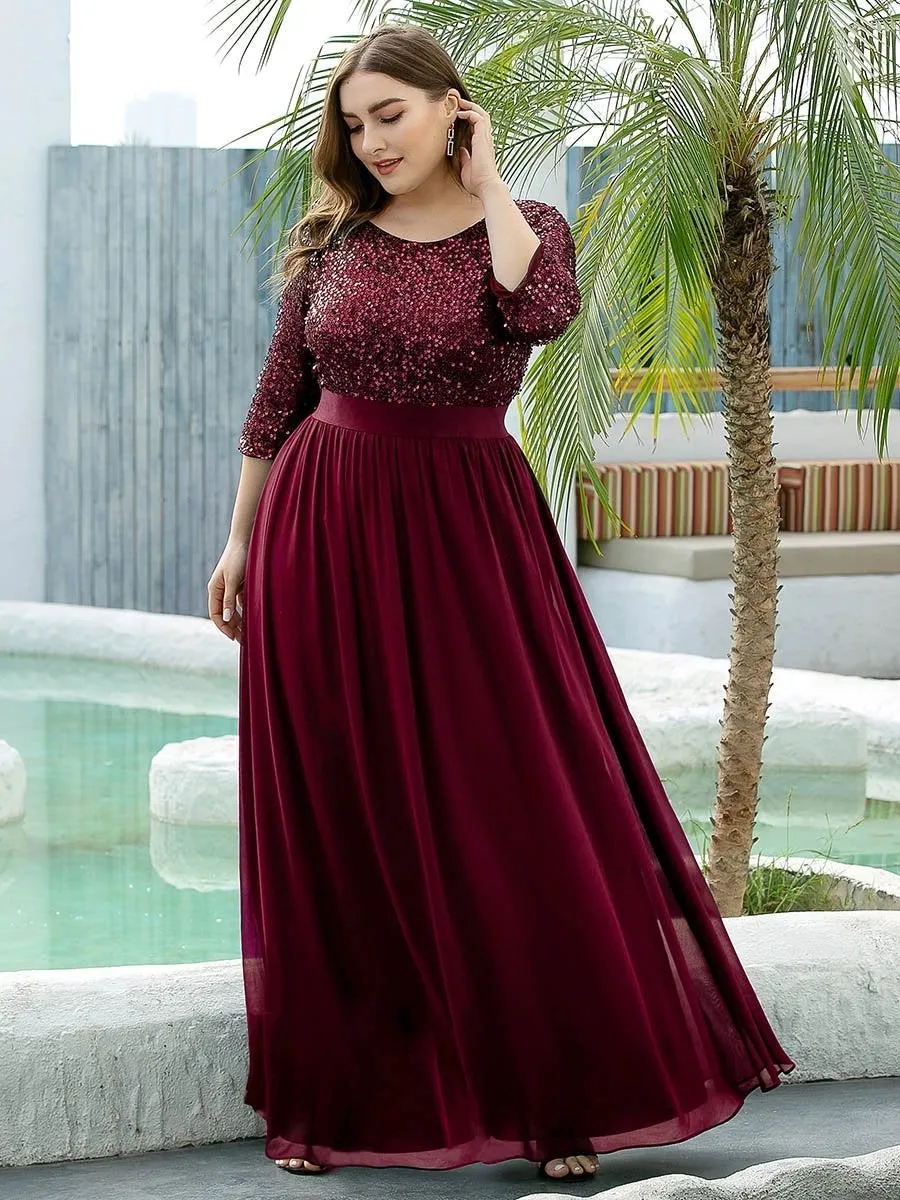 Long Tulle & Sequin Wholesale Evening Dresses for Mother of the Bride