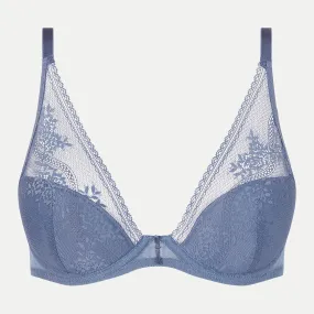 Maddie Storm Blue Plunge T-Shirt Bra