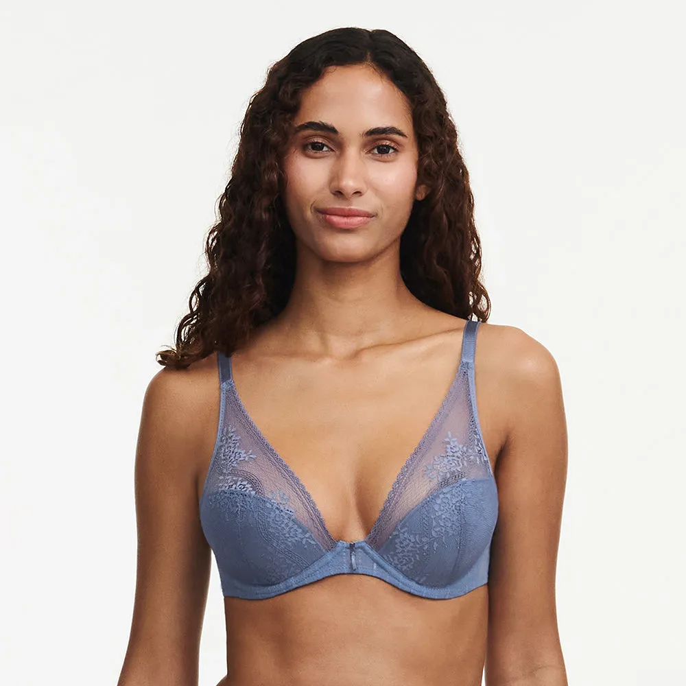 Maddie Storm Blue Plunge T-Shirt Bra