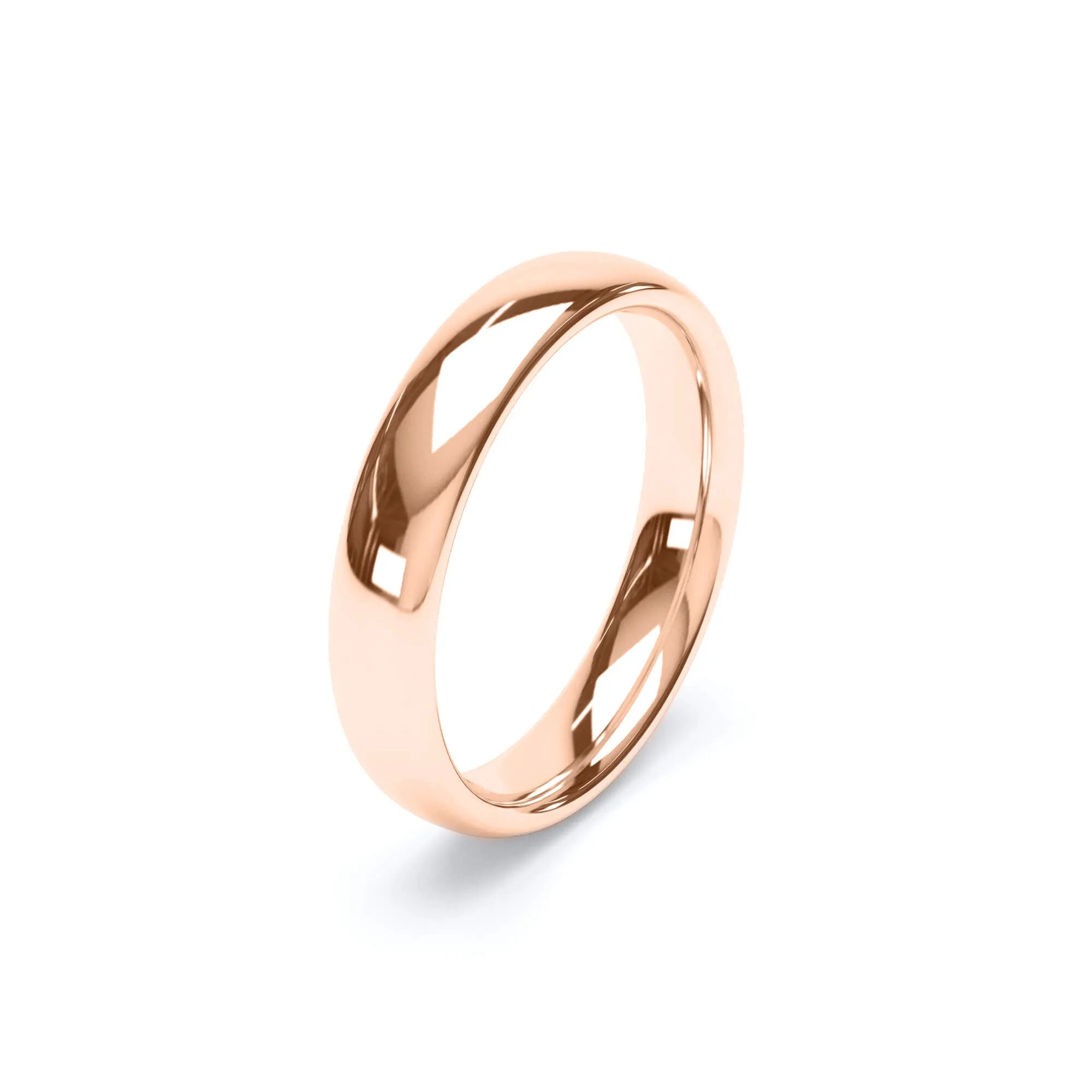 - Oval Profile Wedding Ring 9k Rose Gold