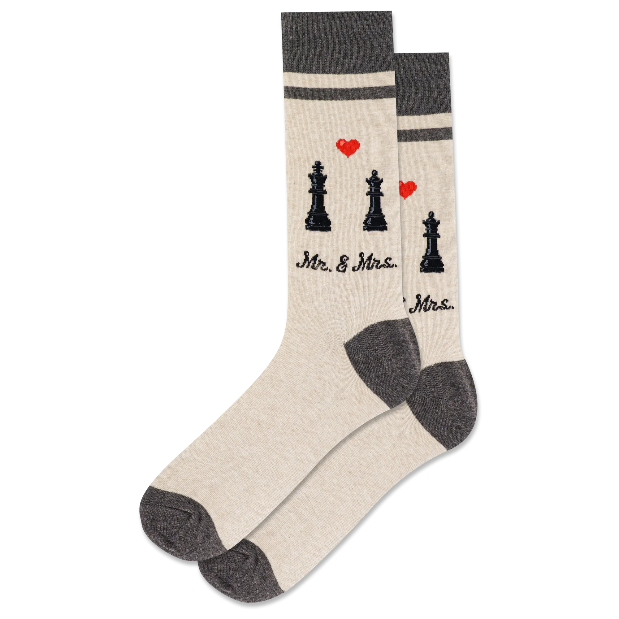 "Mr & Mrs" Crew Socks by Hot Sox