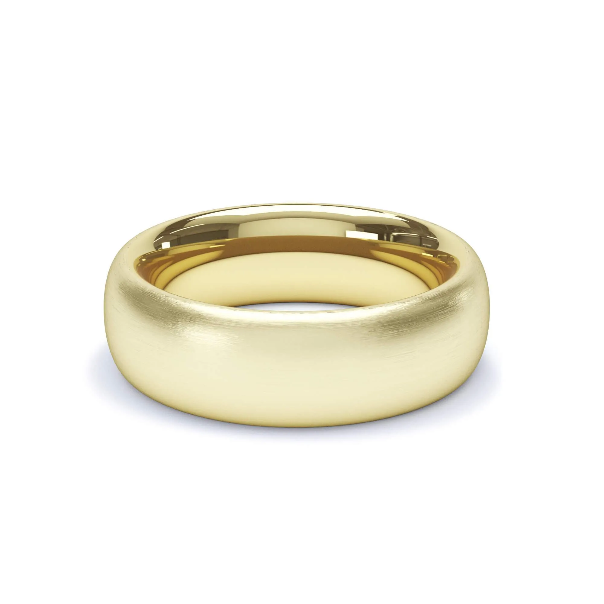 - Regular Court Satin Polish Wedding Ring 9k Yellow Gold