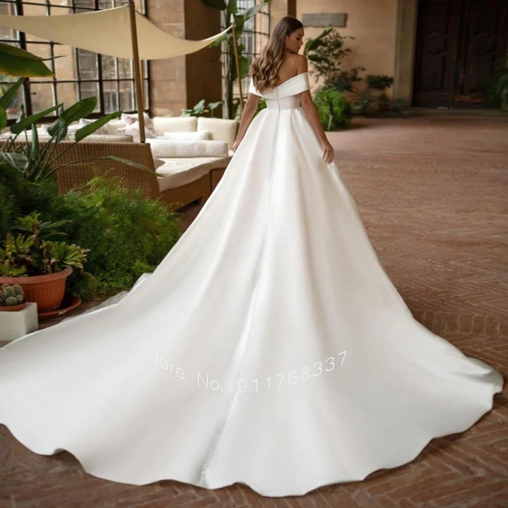 Satin Splendor  Wedding Dress