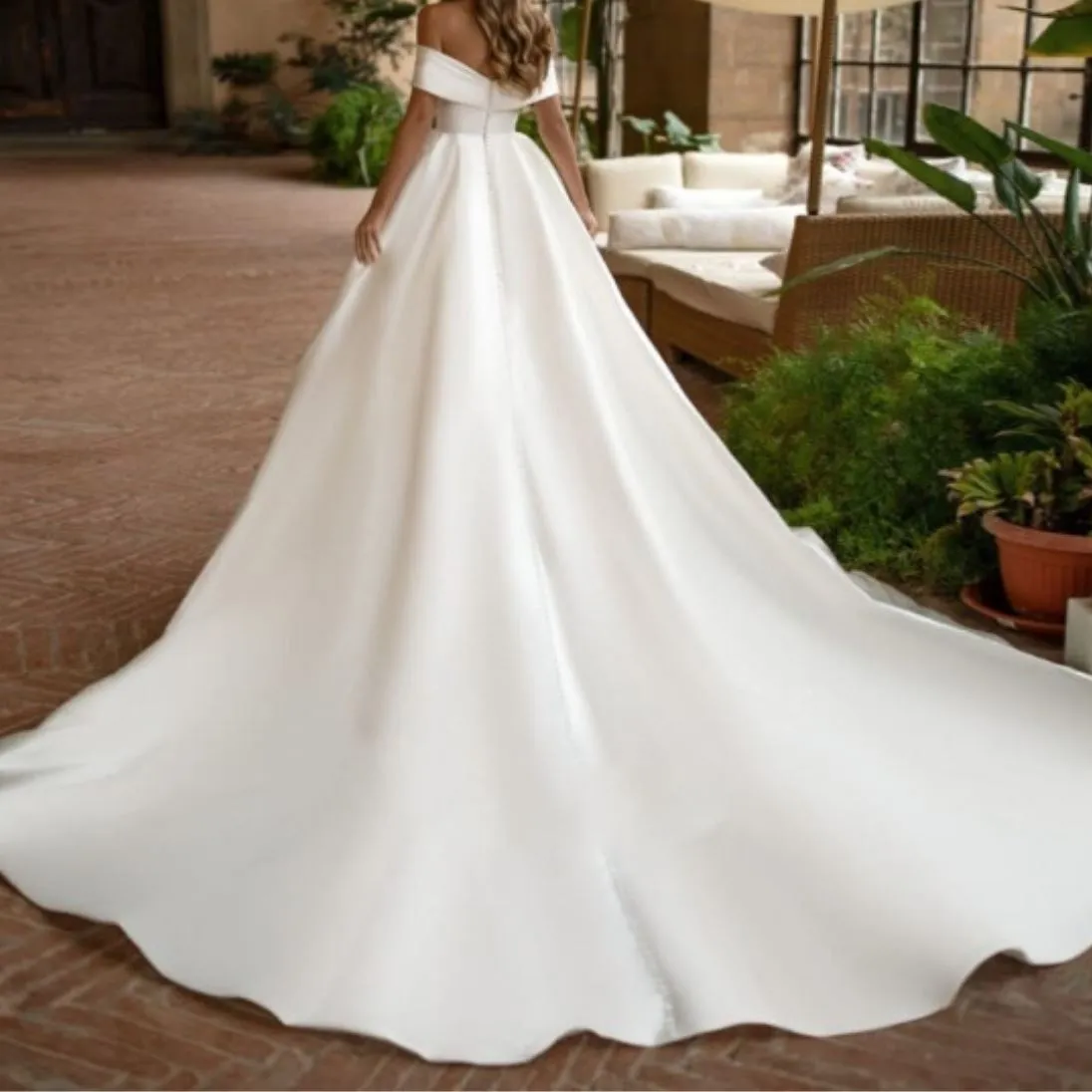 Satin Splendor  Wedding Dress