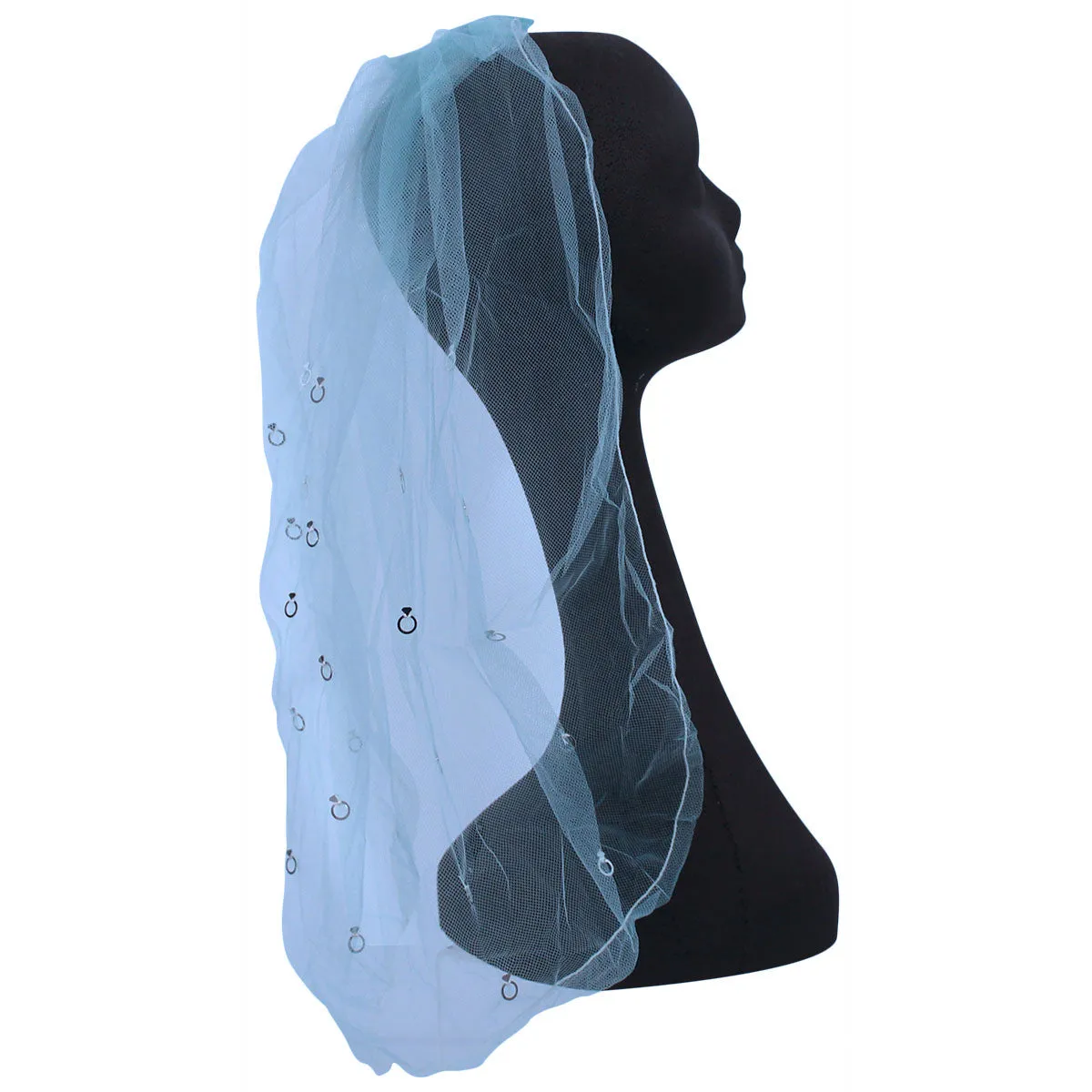 Stylish Blue Veil