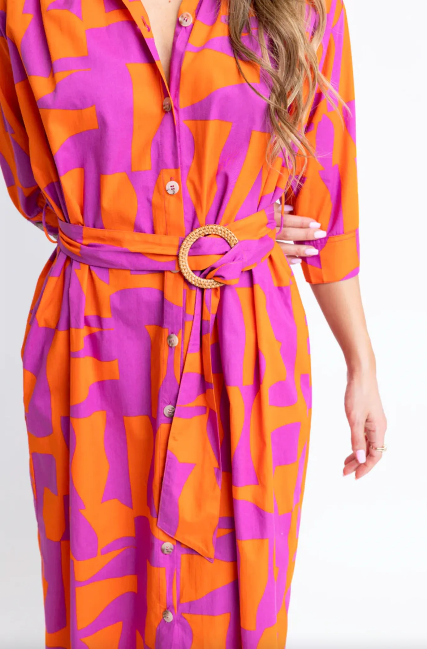 Sunset Geometric Maxi