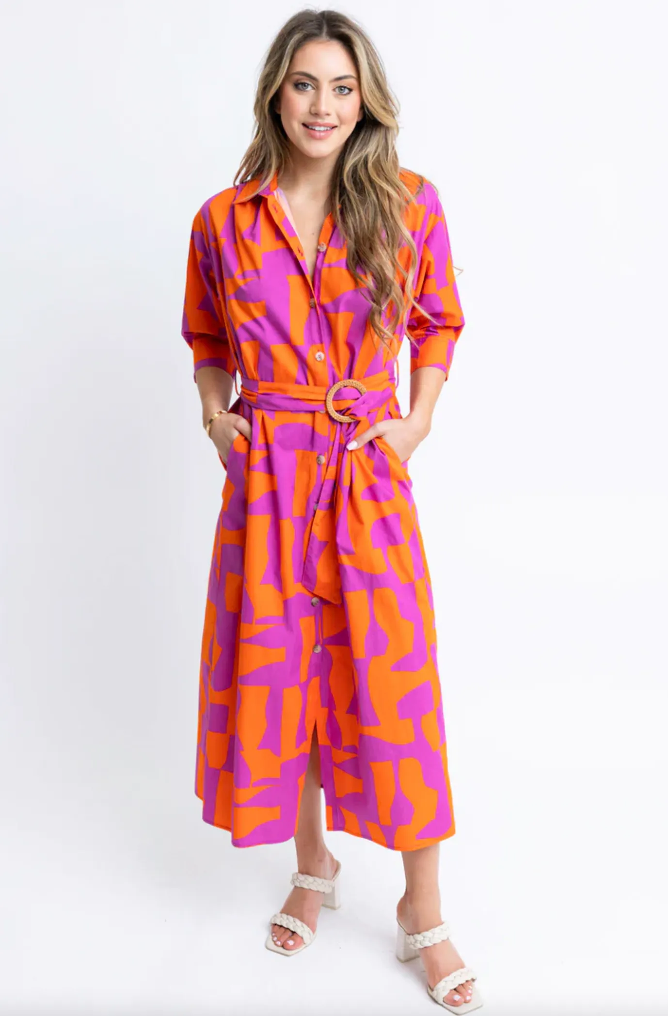 Sunset Geometric Maxi