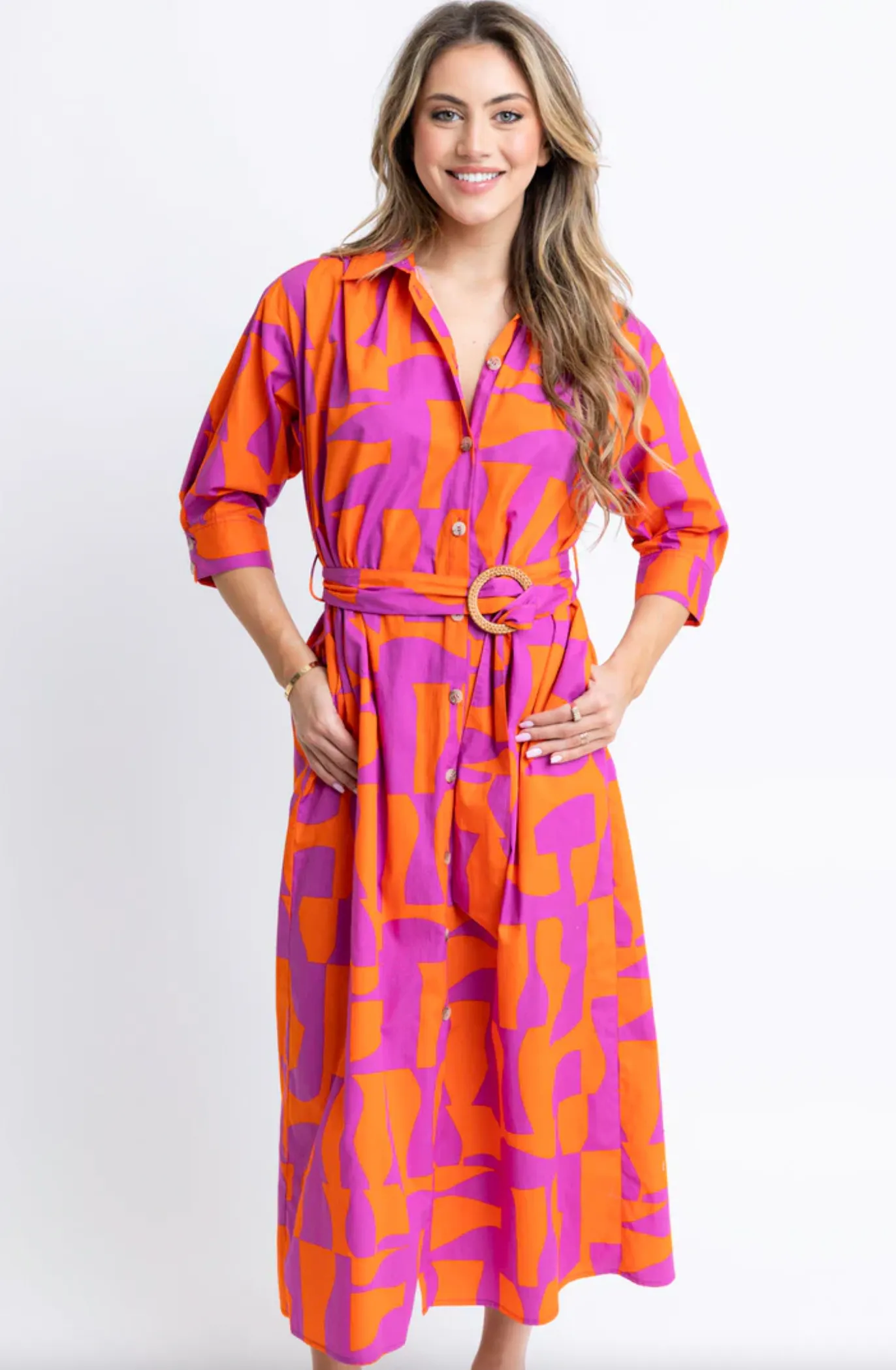 Sunset Geometric Maxi