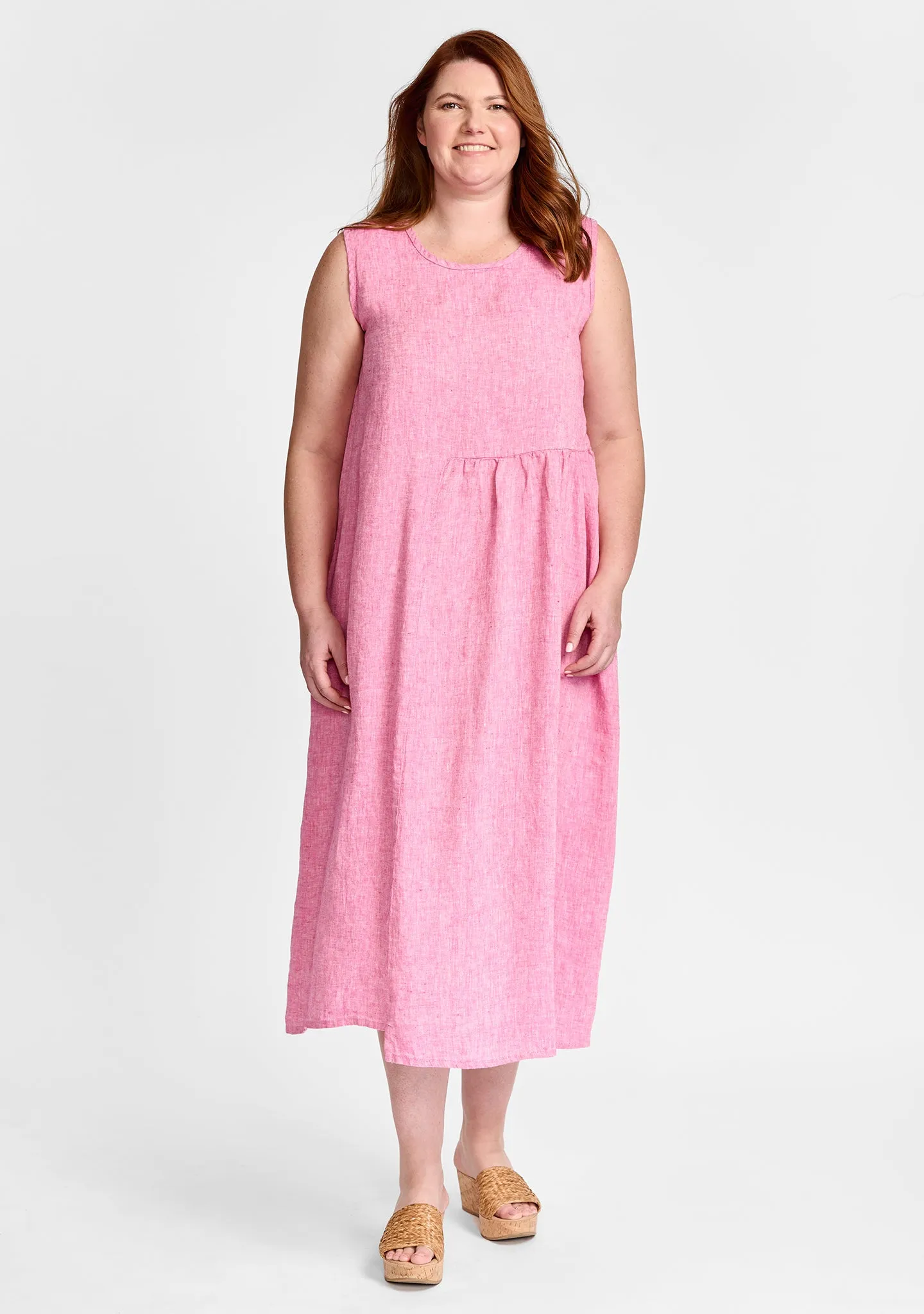 Sybil Dress - Linen Midi Dress