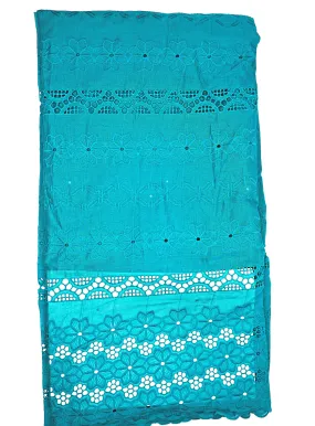 Ultramarine Blue African Print Lace - BL2