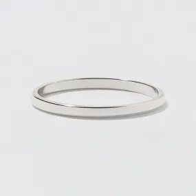 White Gold Classic Wedding Band - Polished 1.5mm