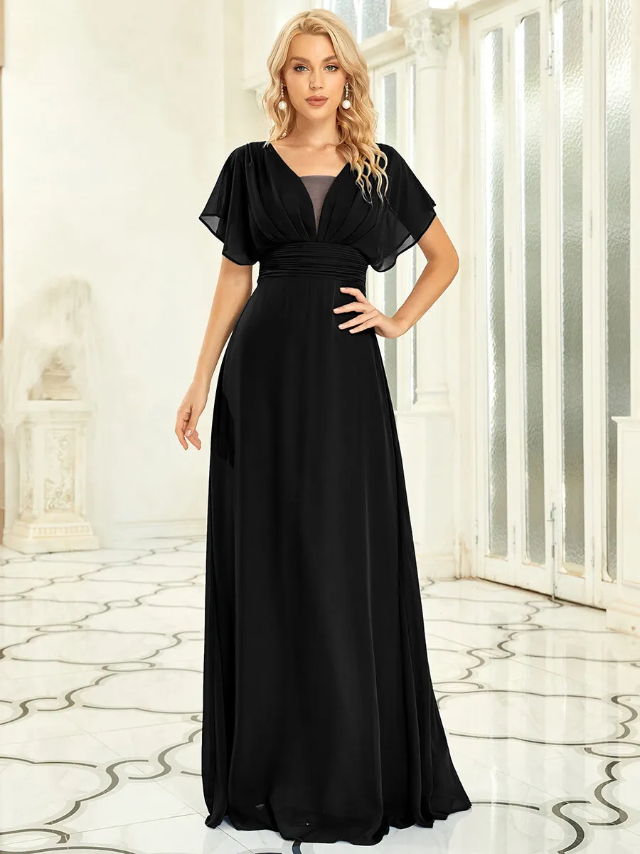 Women's A-Line Empire Waist Maxi Wholesale Evening Dresses