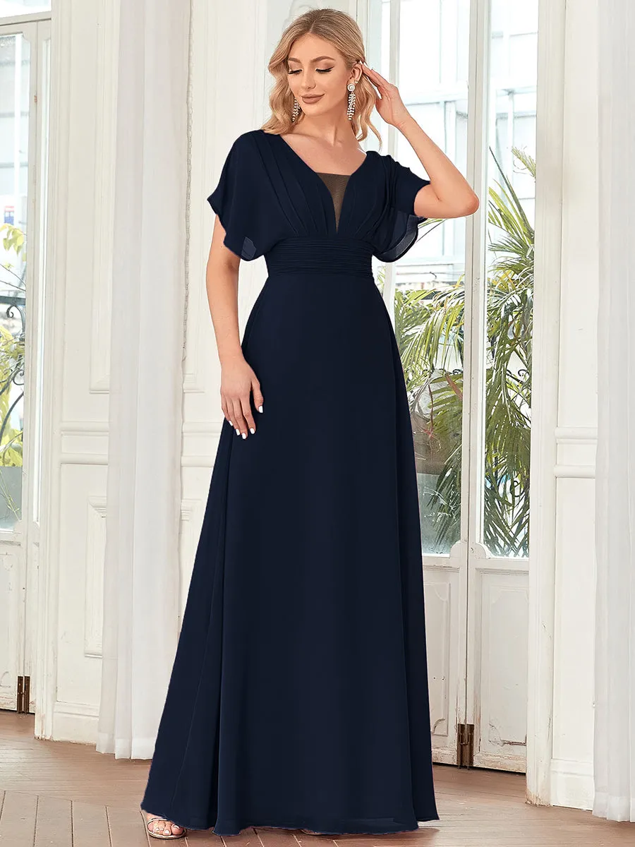 Women's A-Line Empire Waist Maxi Wholesale Evening Dresses