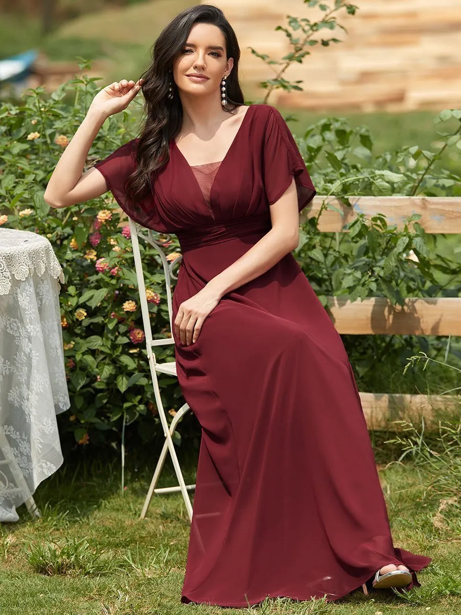 Women's A-Line Empire Waist Maxi Wholesale Evening Dresses