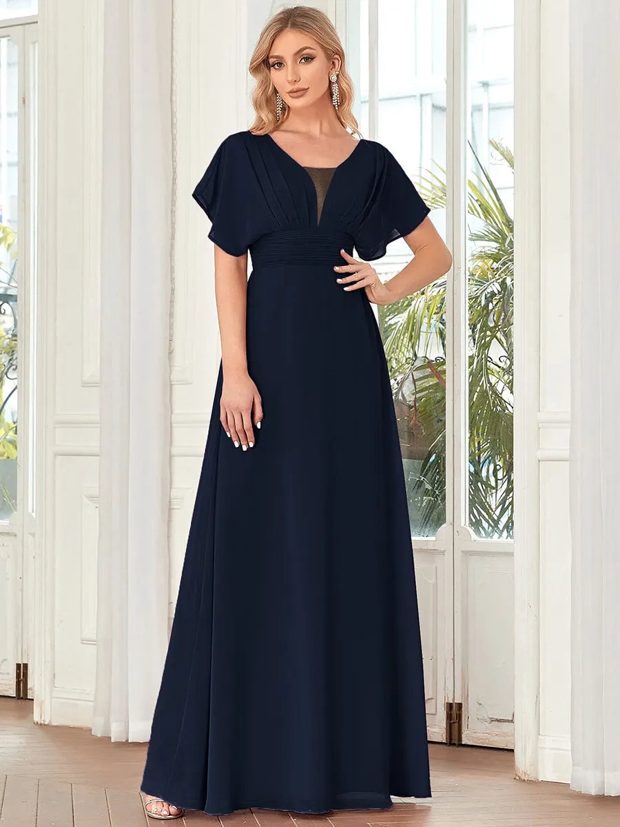 Women's A-Line Empire Waist Maxi Wholesale Evening Dresses